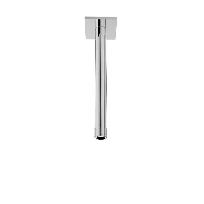 chrome shower arm