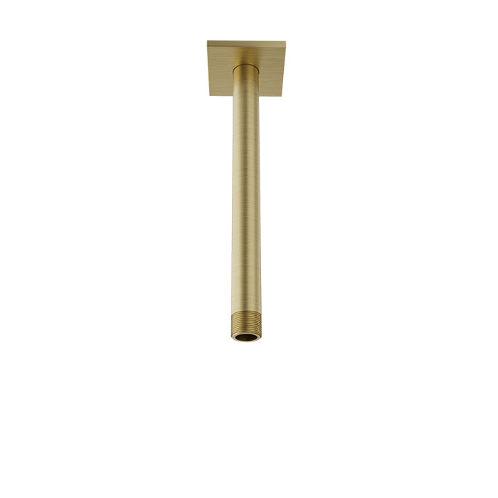 Baril Shower Components 9 inch Ceiling Mounted Shower Arm with Flange by Baril