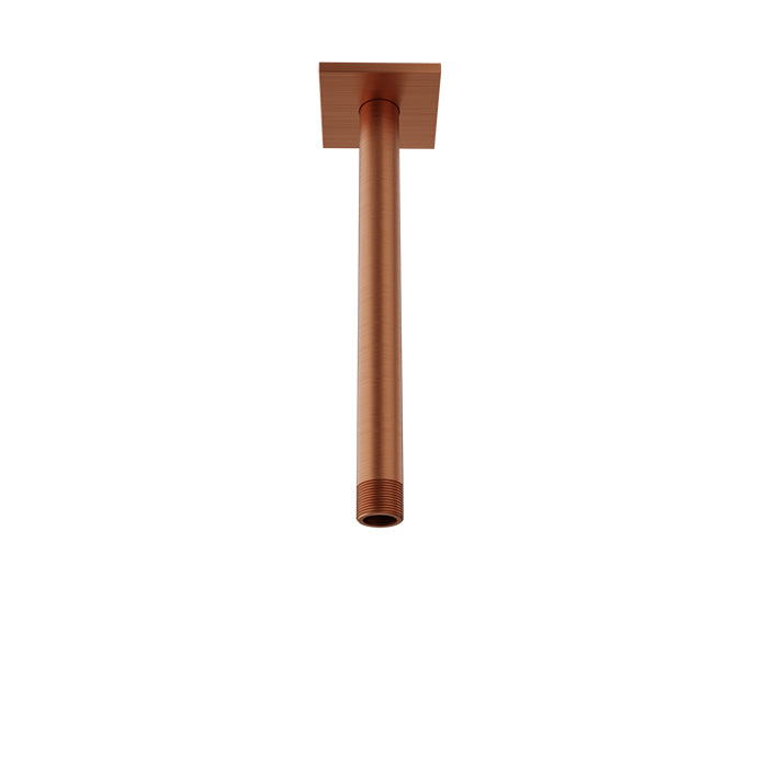 Baril Shower Components 9 inch Ceiling Mounted Shower Arm with Flange by Baril