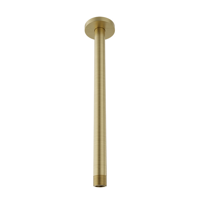Baril Shower Components 12 inch Ceiling Mounted Shower Arm with Flange by Baril