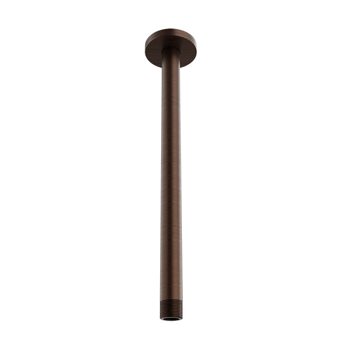Baril Shower Components 12 inch Ceiling Mounted Shower Arm with Flange by Baril