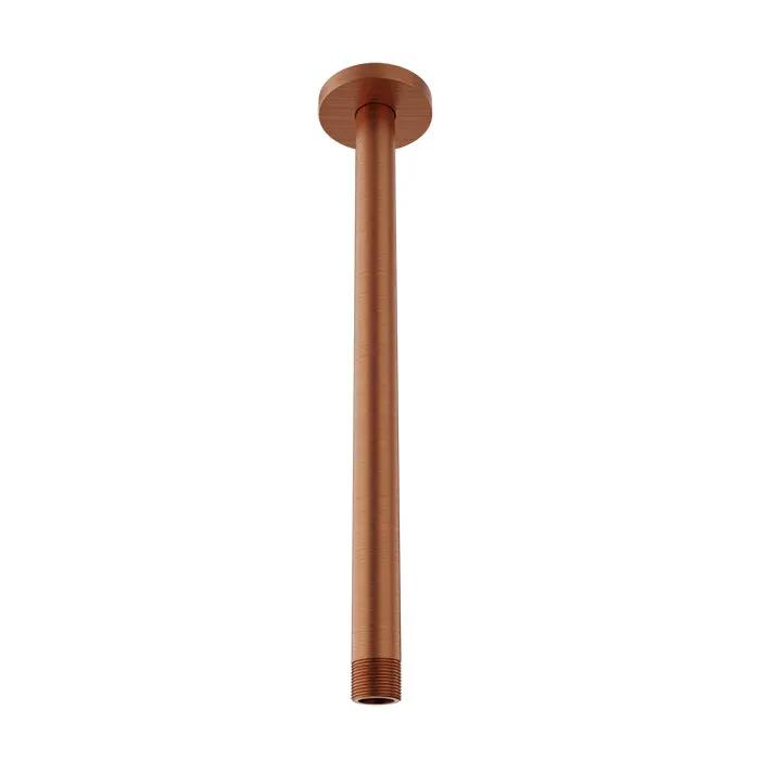 Baril Shower Components 12 inch Ceiling Mounted Shower Arm with Flange by Baril