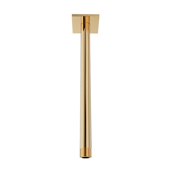 Baril Shower Components 12 inch Ceiling Mounted Shower Arm with Flange by Baril
