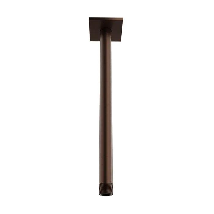 Baril Shower Components 12 inch Ceiling Mounted Shower Arm with Flange by Baril