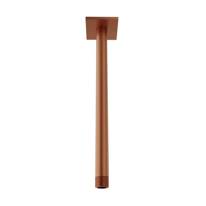 Baril Shower Components 12 inch Ceiling Mounted Shower Arm with Flange by Baril