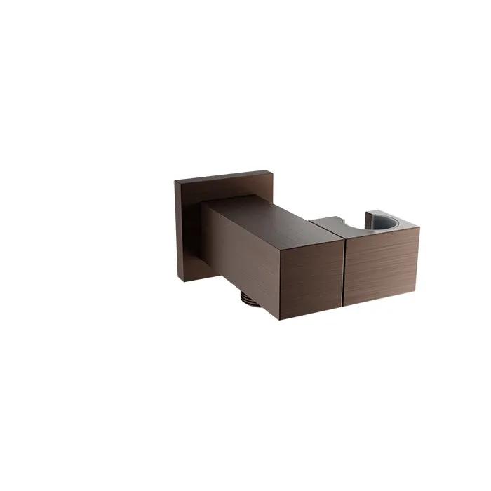 Baril Shower Components Wall Mounted Hand Shower Holder and Supply Elbow by Baril