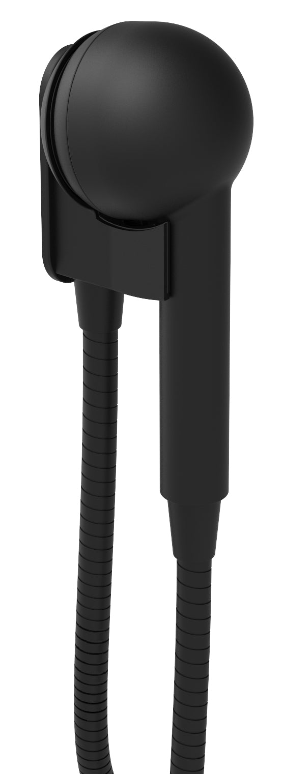 Baril Marie Handshower on Wall Mounted Holder with Supply Elbow by Baril