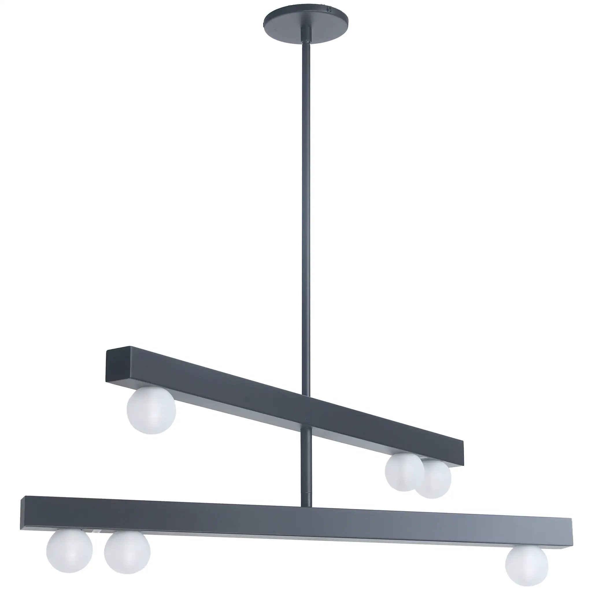 Dainolite 6 Light Chandelier with Frosted Glass by Dainolite