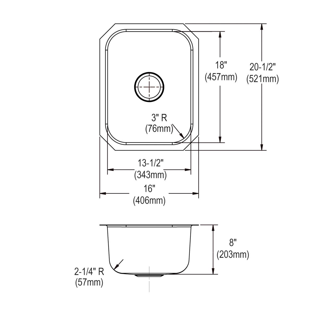 soft satin single bowl undermount sink