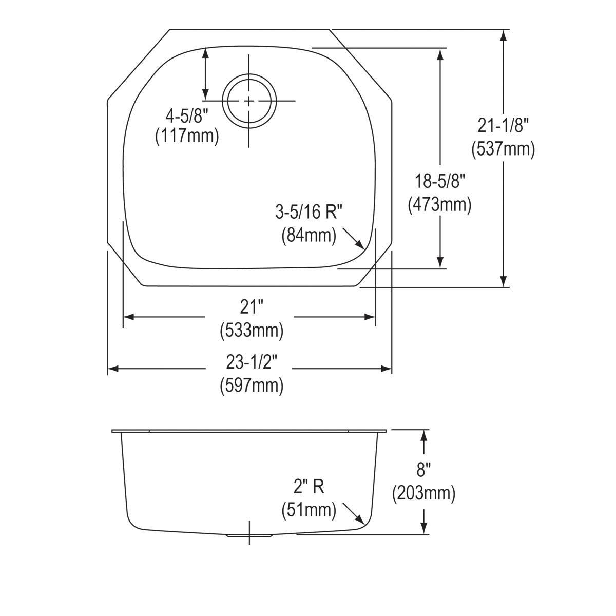 soft satin single bowl undermount sink