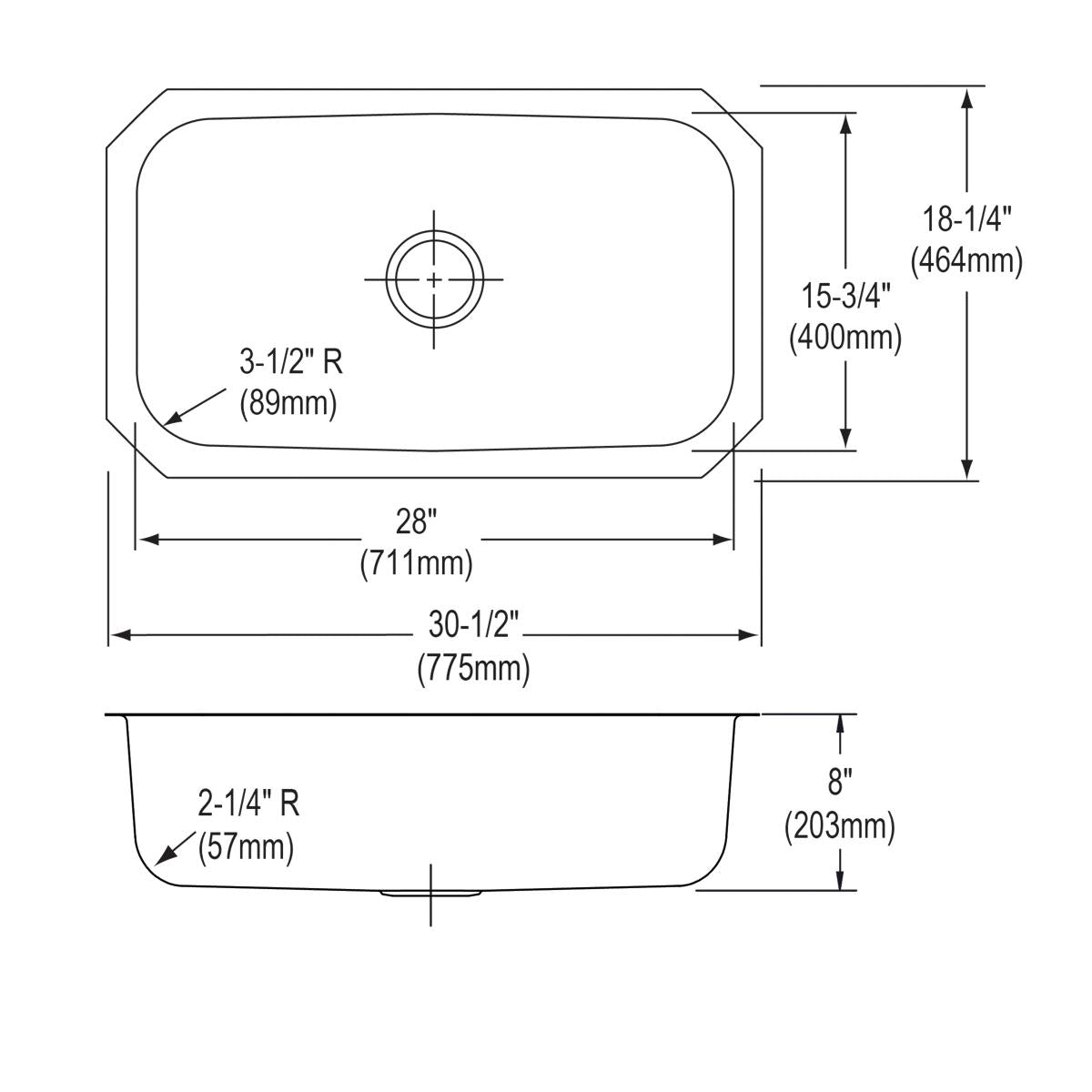soft satin single bowl undermount sink
