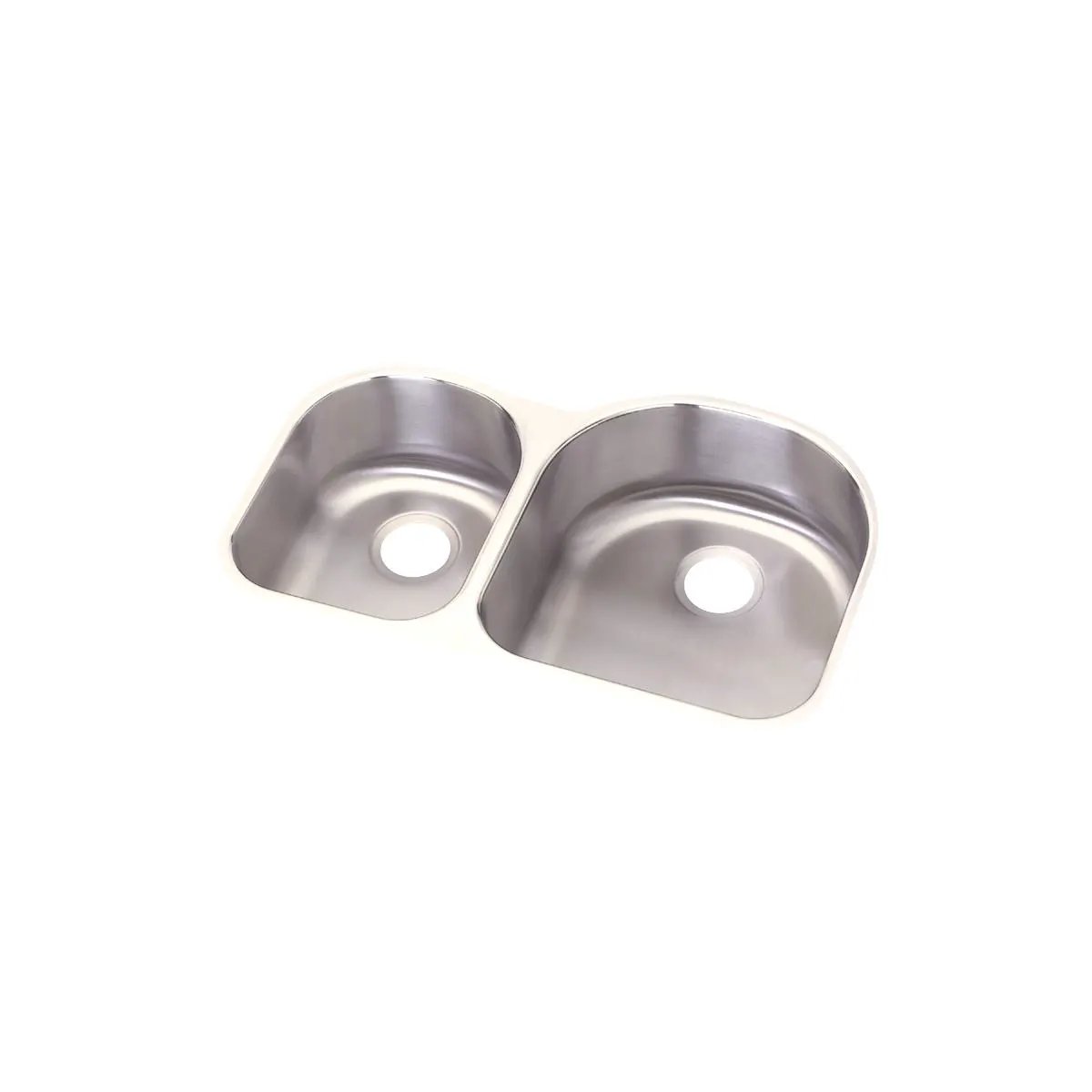 soft satin double bowl undermount sink