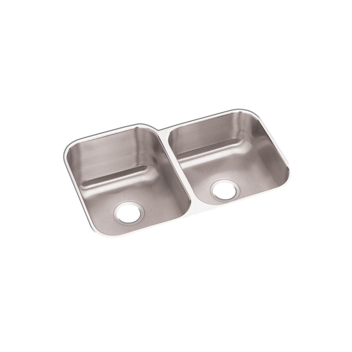 soft satin double bowl undermount sink