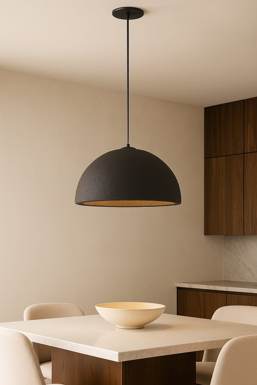 matte black pendant light
