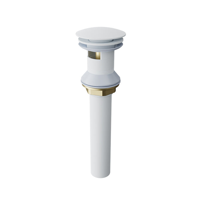 Baril Bathroom Parts Push-Button Pop-Up Drain for Lavatory with Overflow by Baril
