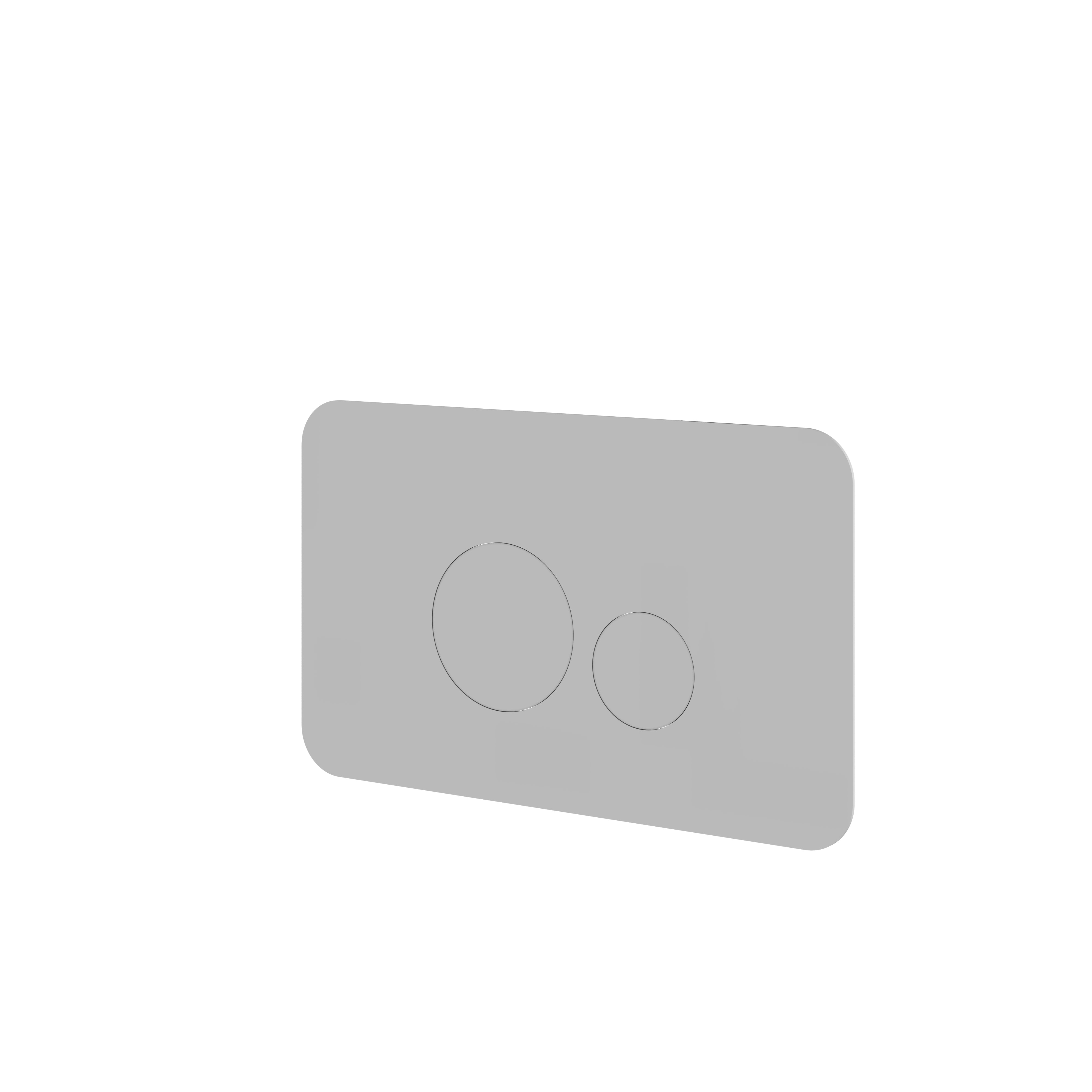 polished chrome flush plate