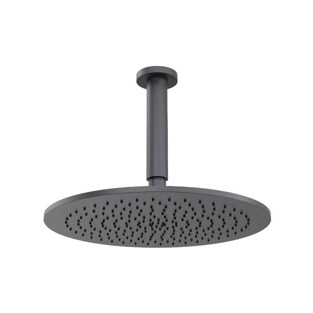 Flusso 12" Rain Head with 6" Ceiling Mount Arm by Flusso