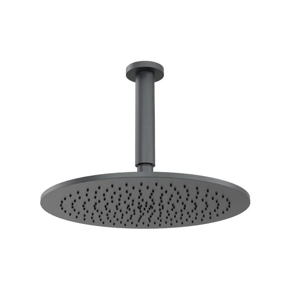 Flusso 12" Rain Head with 6" Ceiling Mount Arm by Flusso