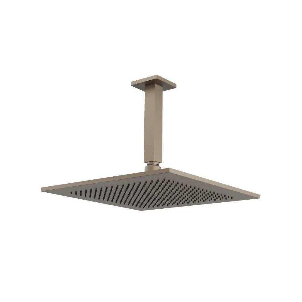 Flusso 12" Rain Head with 6" Ceiling Mount Arm by Flusso