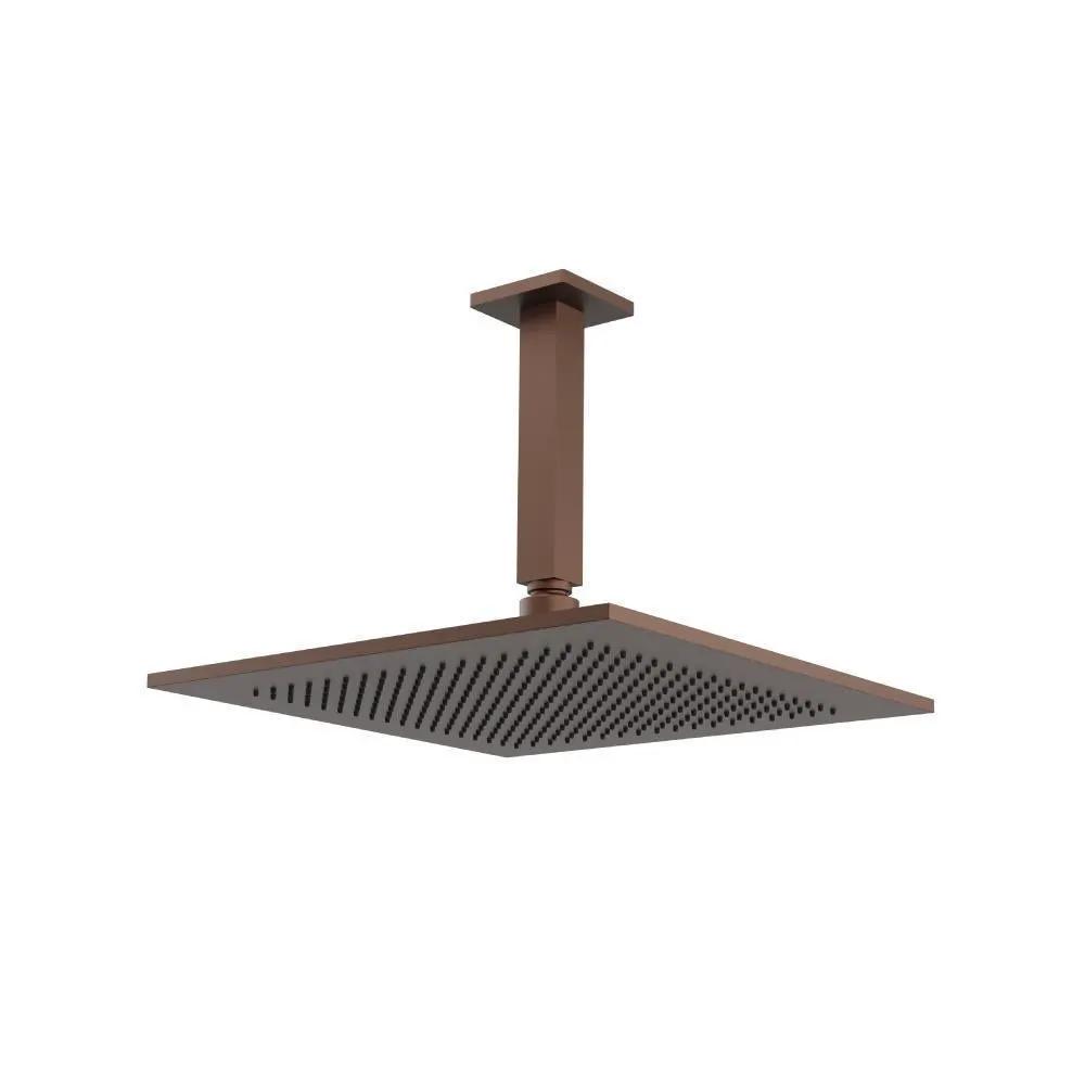 Flusso 12" Rain Head with 6" Ceiling Mount Arm by Flusso
