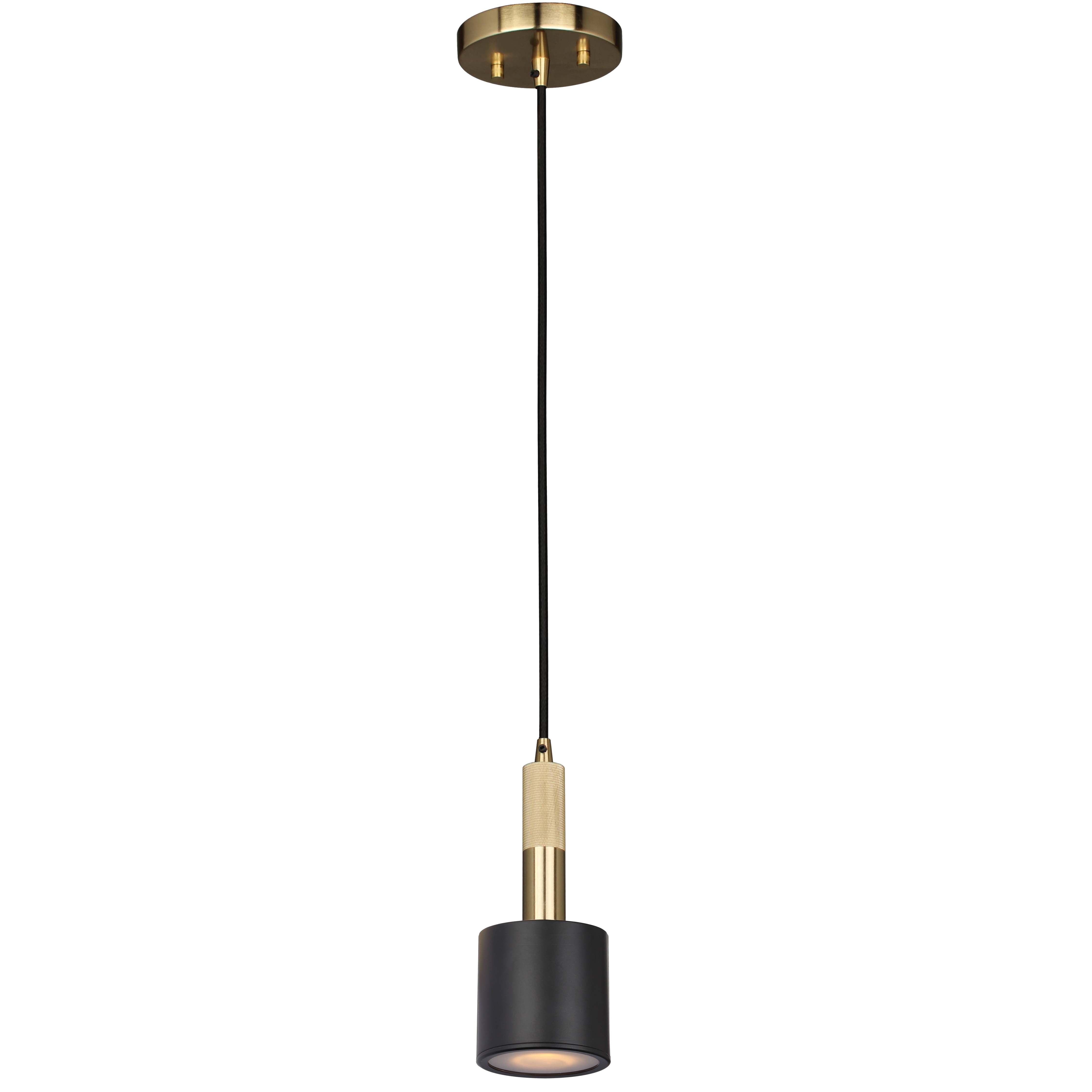 Dainolite 1 Light Pendant with Frosted Diffuser