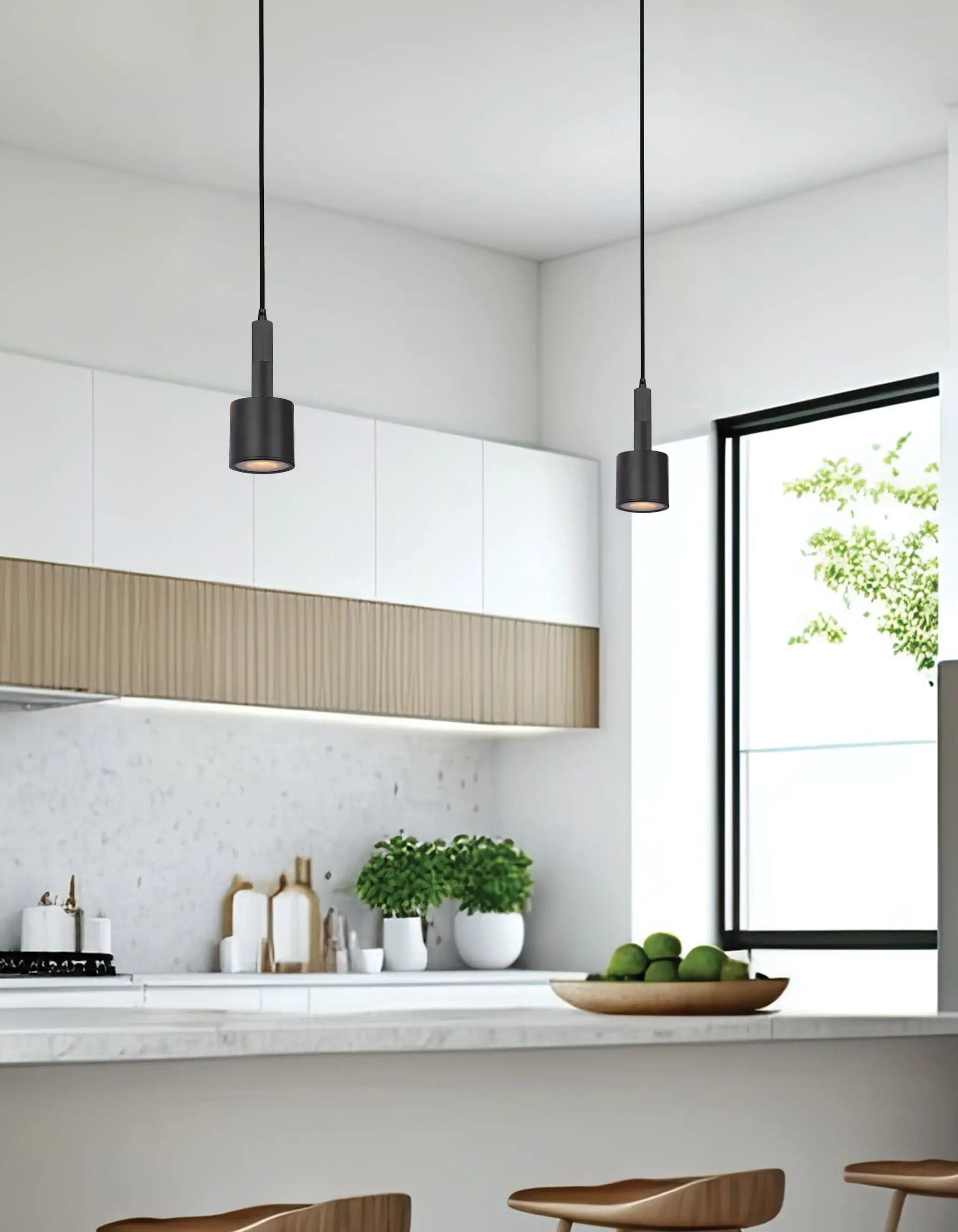 matte black pendants