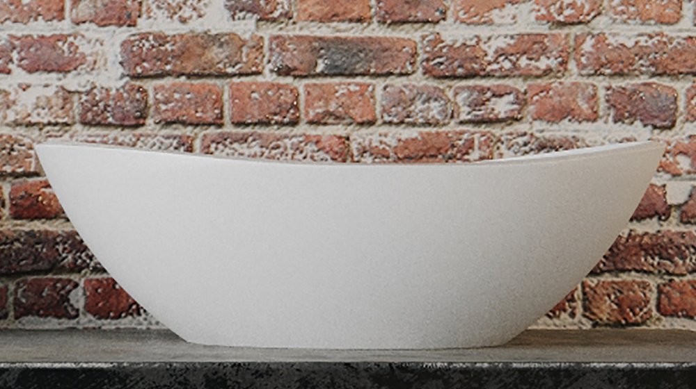 white vessel sink