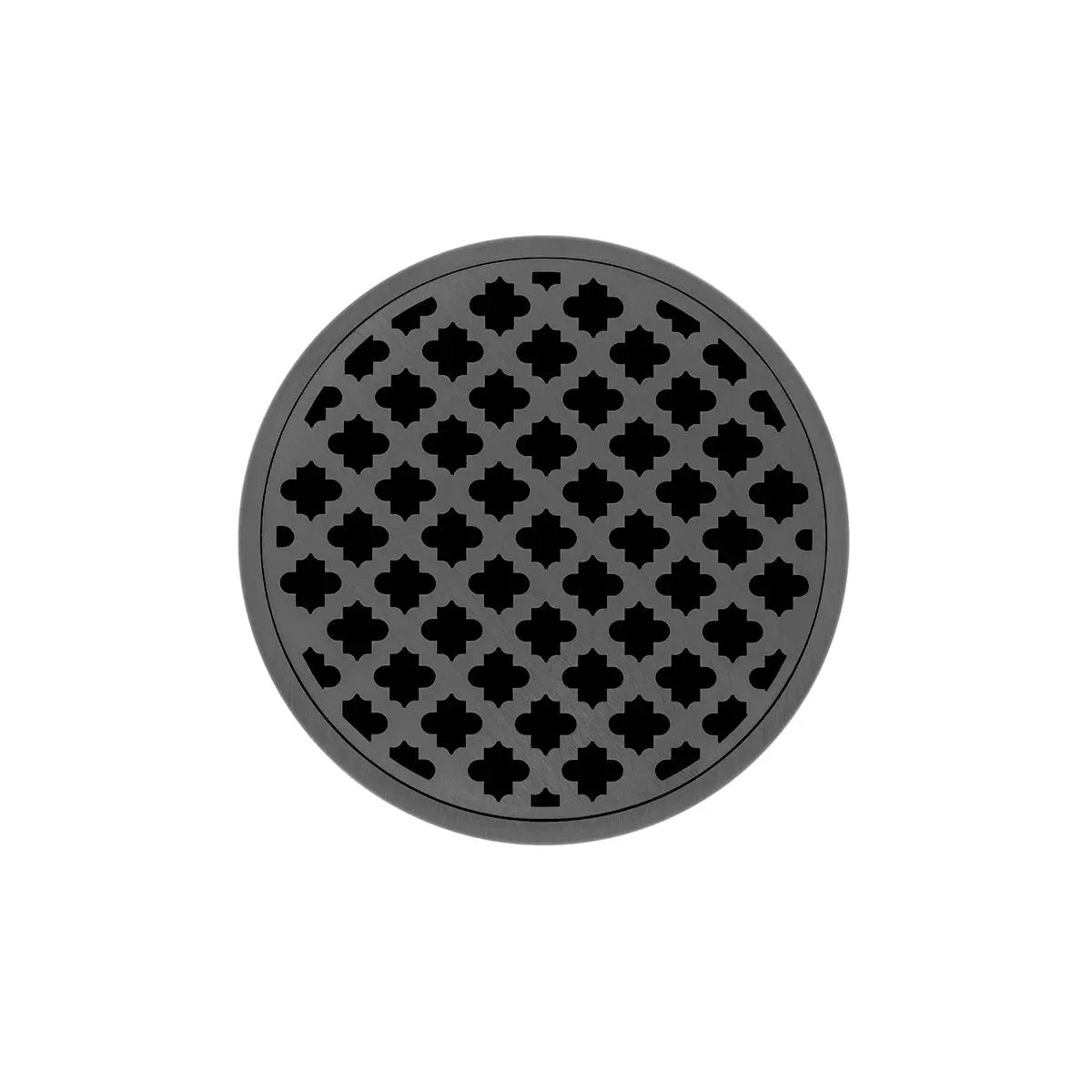 Infinity Drain 5" Round RMDB 5 Complete Kit with Moor Pattern Decorative Plate with ABS Bonded Flange Drain Body, 2", 3" and 4" Outlet by Infinity Drain