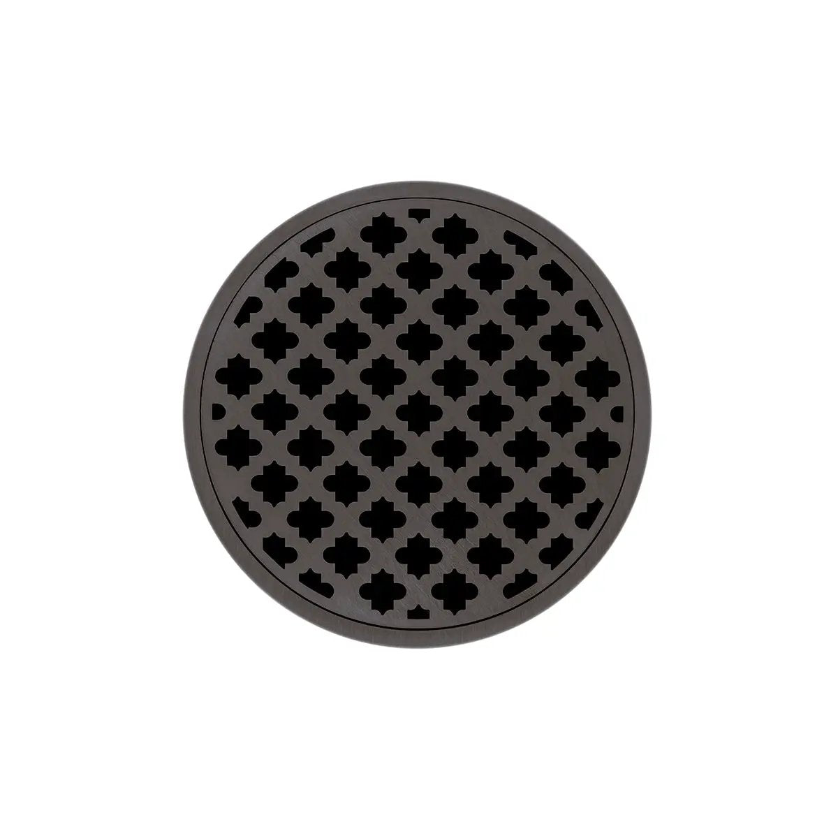 Infinity Drain 5" Round RMDB 5 Complete Kit with Moor Pattern Decorative Plate with ABS Bonded Flange Drain Body, 2", 3" and 4" Outlet by Infinity Drain