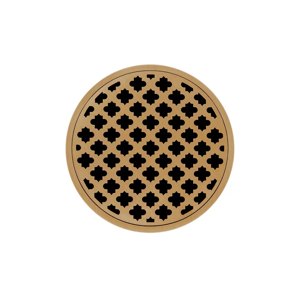 Infinity Drain 5" Round RMDB 5 Complete Kit with Moor Pattern Decorative Plate with ABS Bonded Flange Drain Body, 2", 3" and 4" Outlet by Infinity Drain
