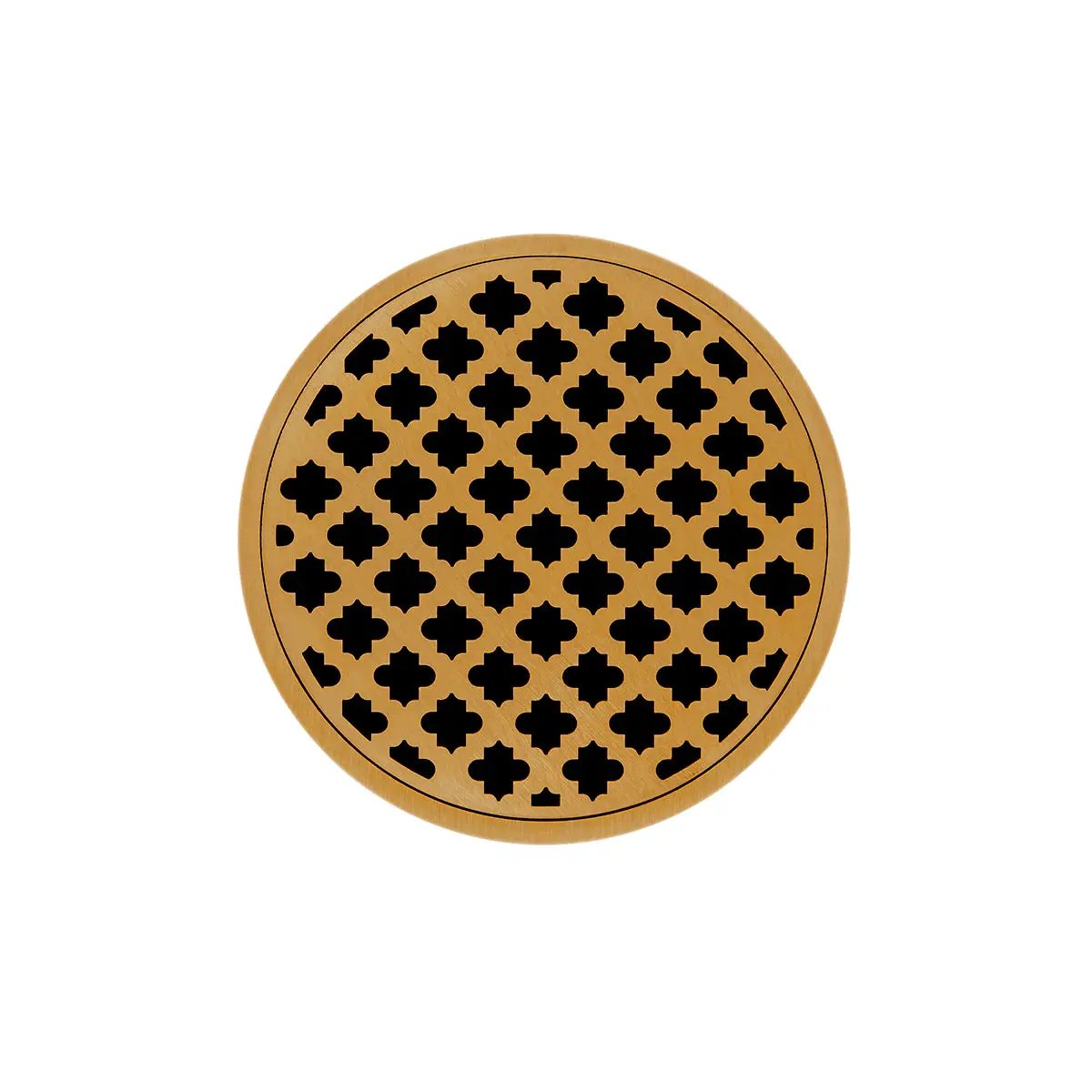 Infinity Drain 5" Round RMDB 5 Complete Kit with Moor Pattern Decorative Plate with ABS Bonded Flange Drain Body, 2", 3" and 4" Outlet by Infinity Drain
