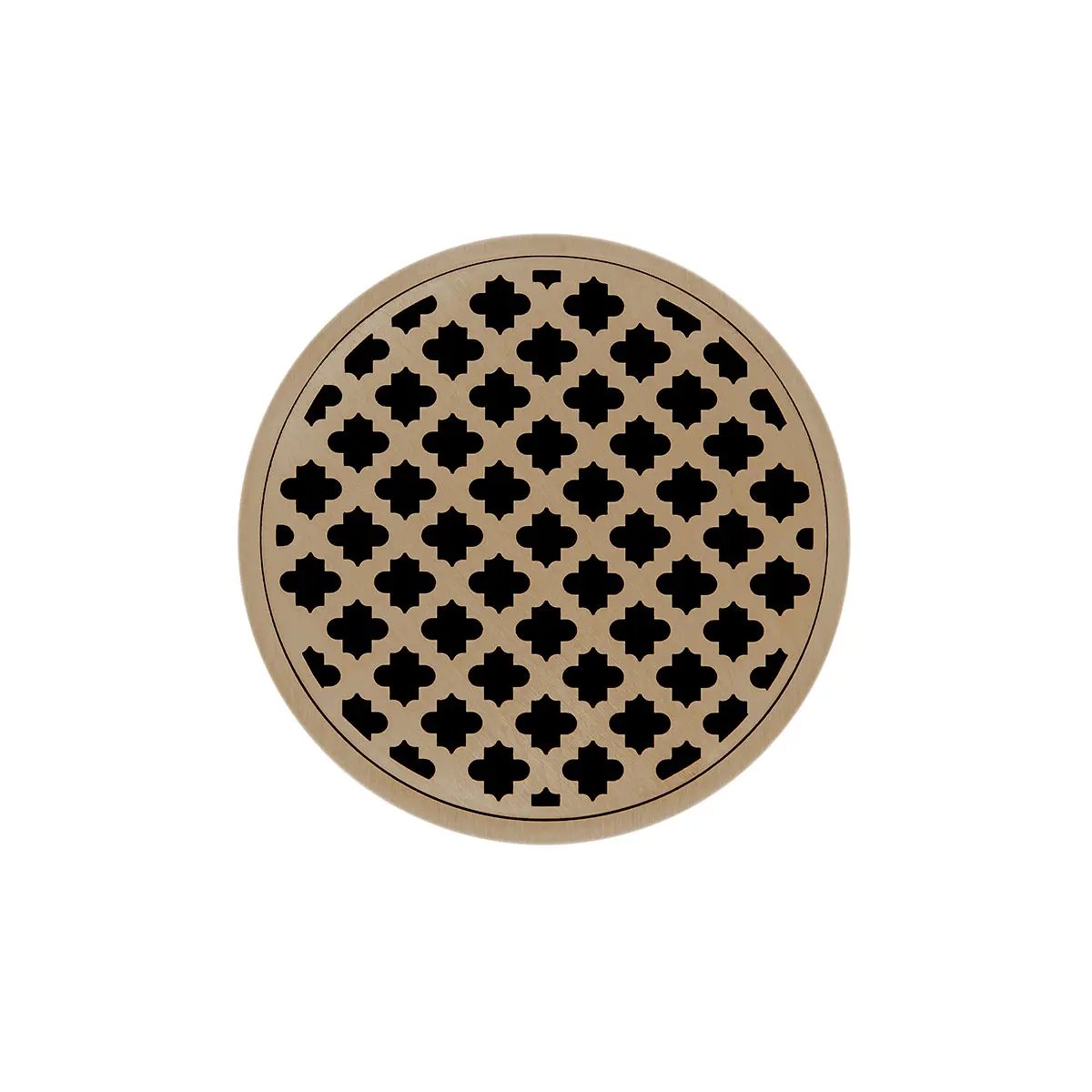Infinity Drain 5" Round RMDB 5 Complete Kit with Moor Pattern Decorative Plate with ABS Bonded Flange Drain Body, 2", 3" and 4" Outlet by Infinity Drain