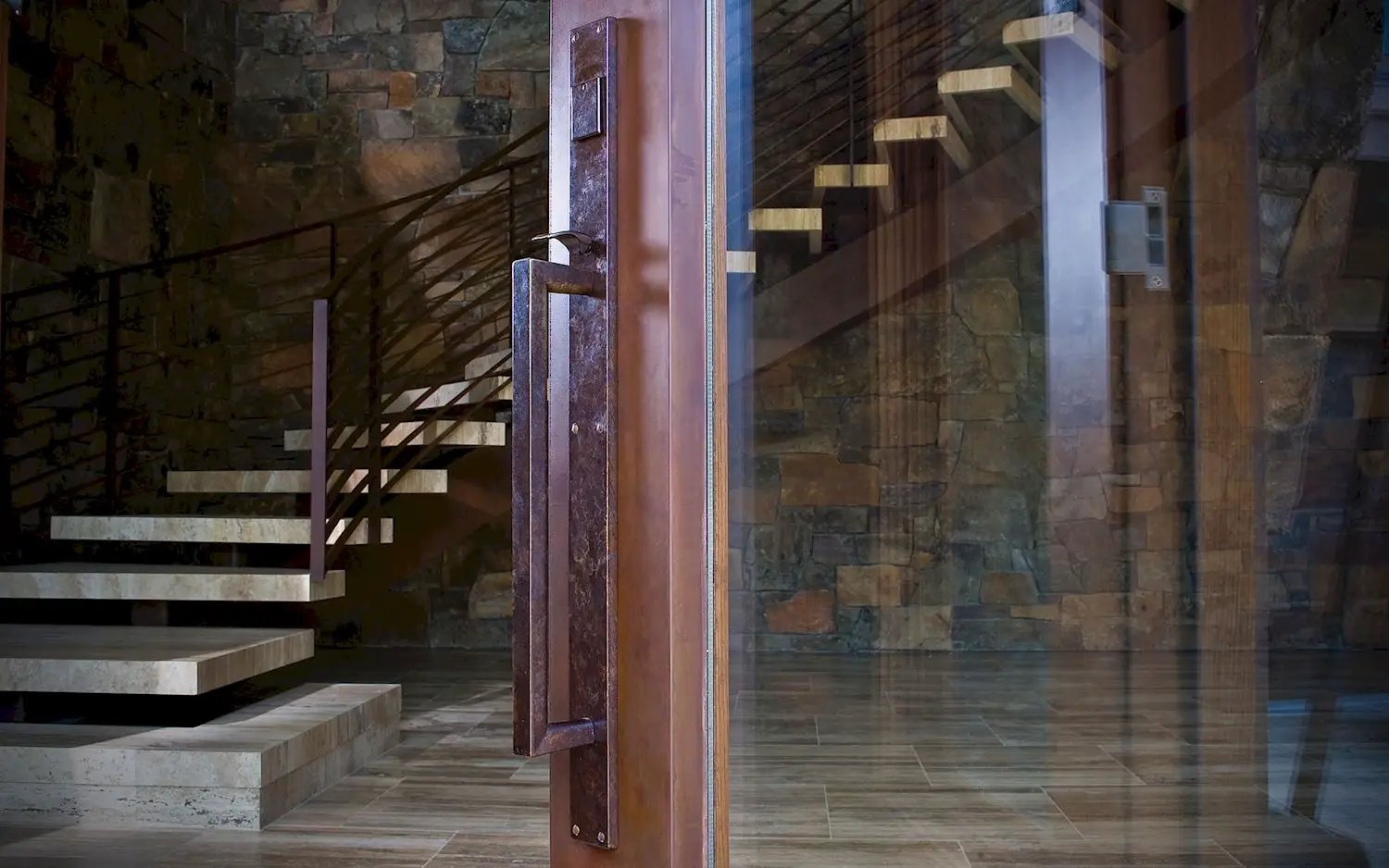 bronze rust cabinet pull