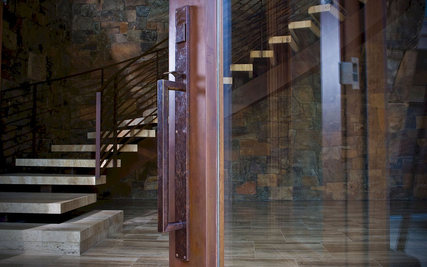 bronze rust cabinet pull