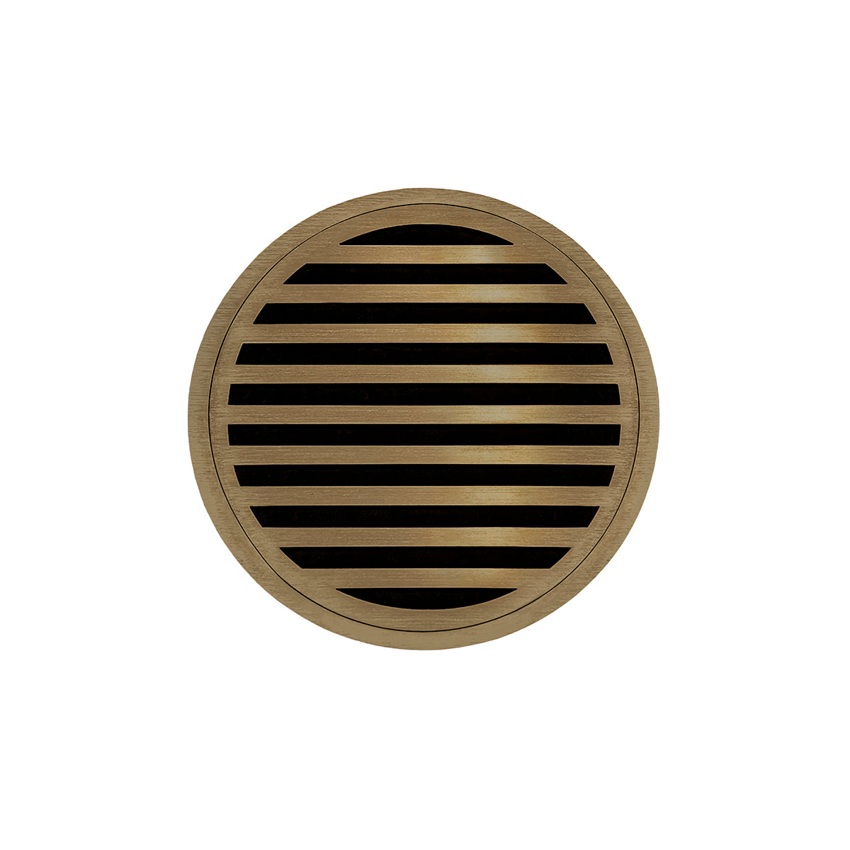 Infinity Drain 5" Round RND 5 High Flow Complete Kit with Lines Pattern Decorative Plate with ABS Drain Body, 3" Outlet