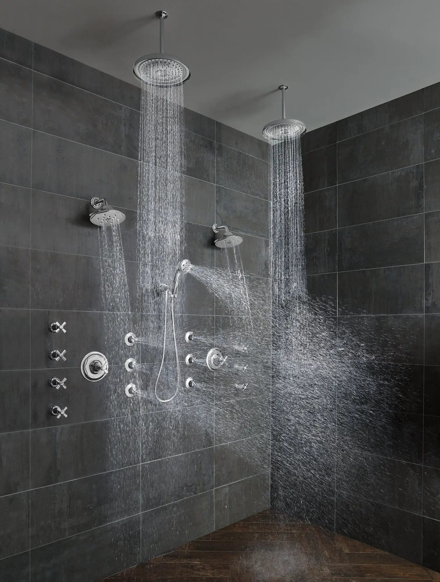 chrome showerhead