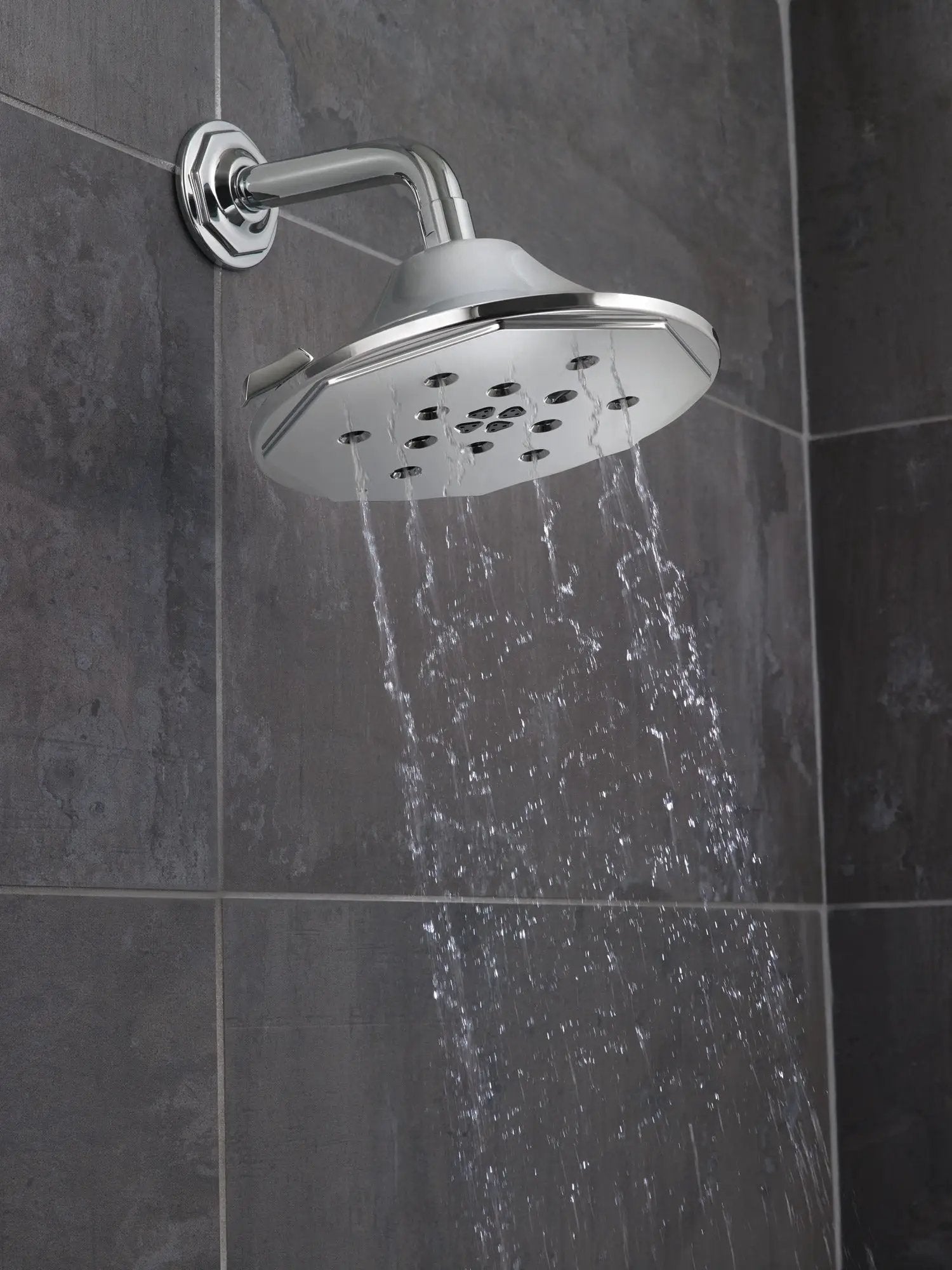 chrome showerhead