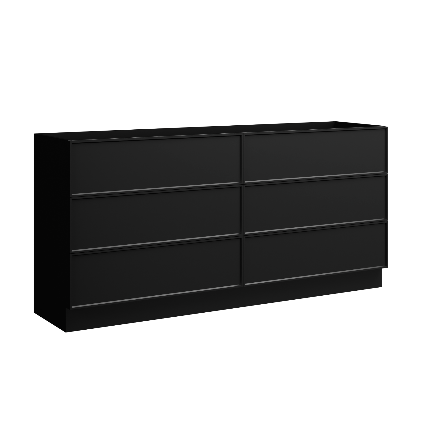 black satin paint vanity