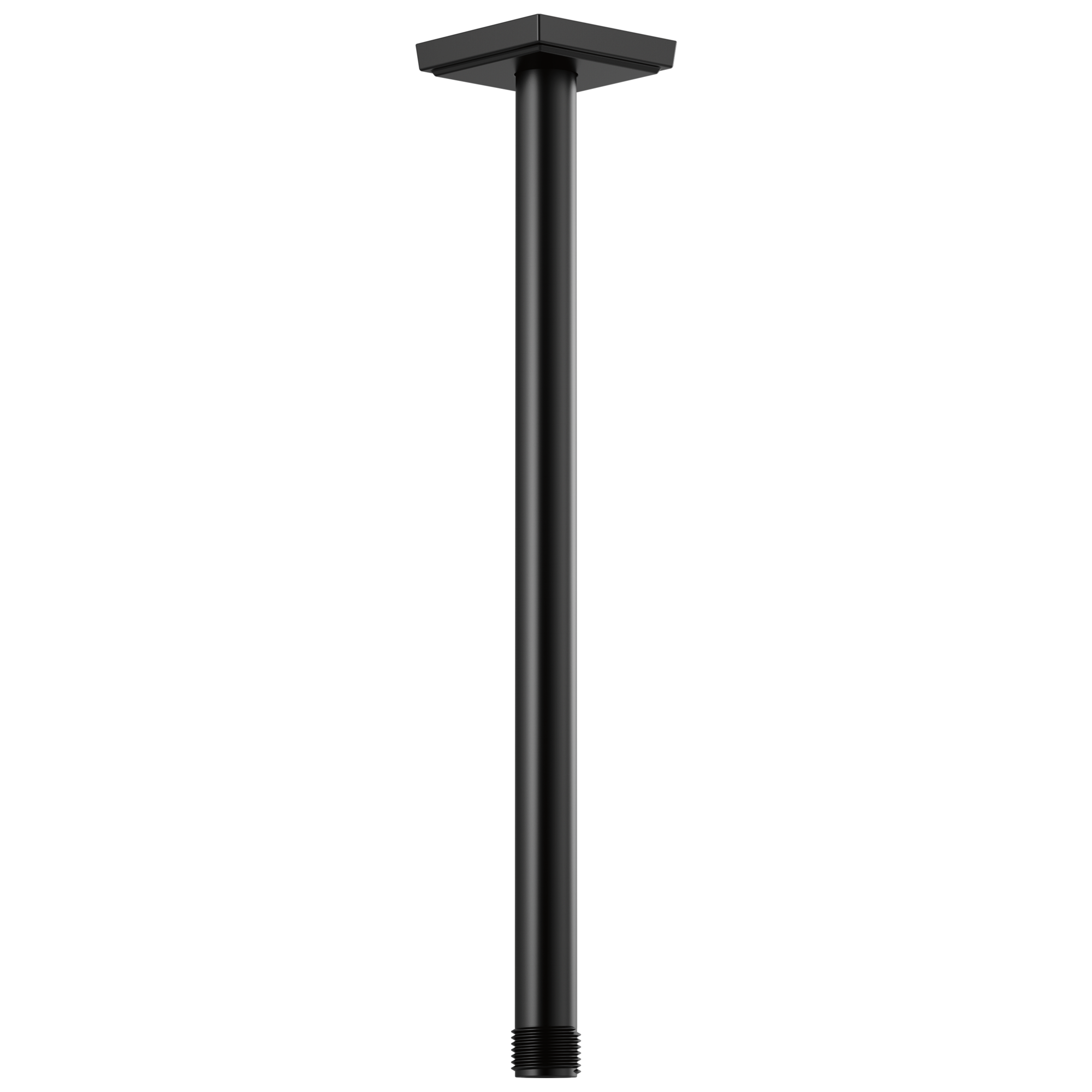matte black shower arm and flange