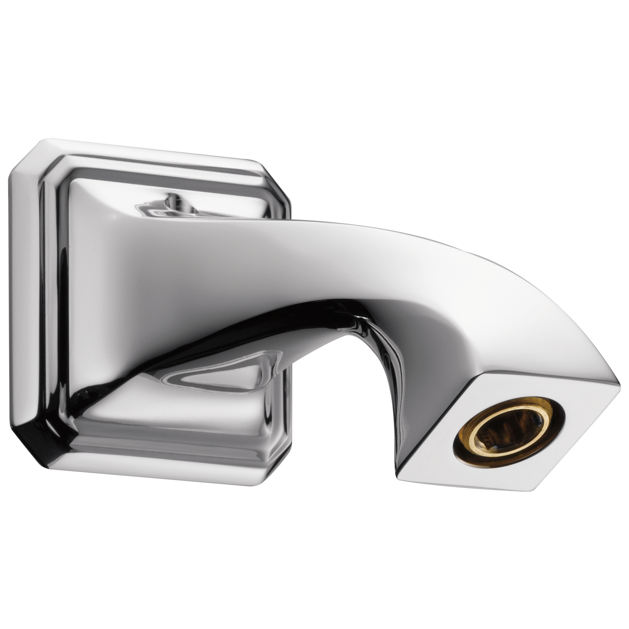 chrome shower arm