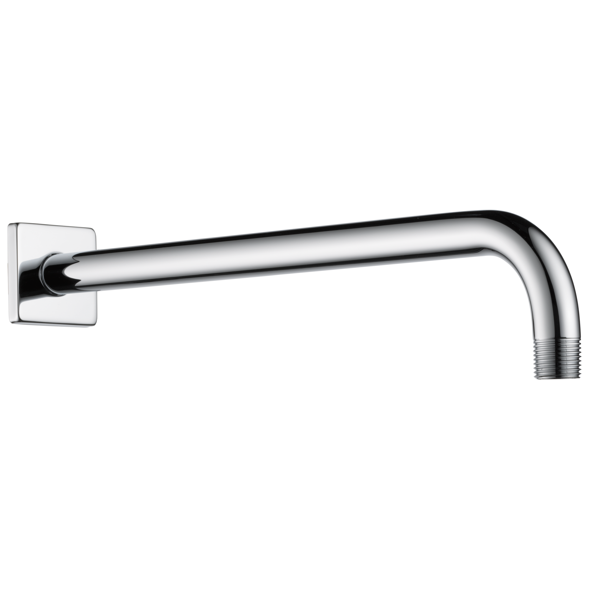 chrome shower arm and flange