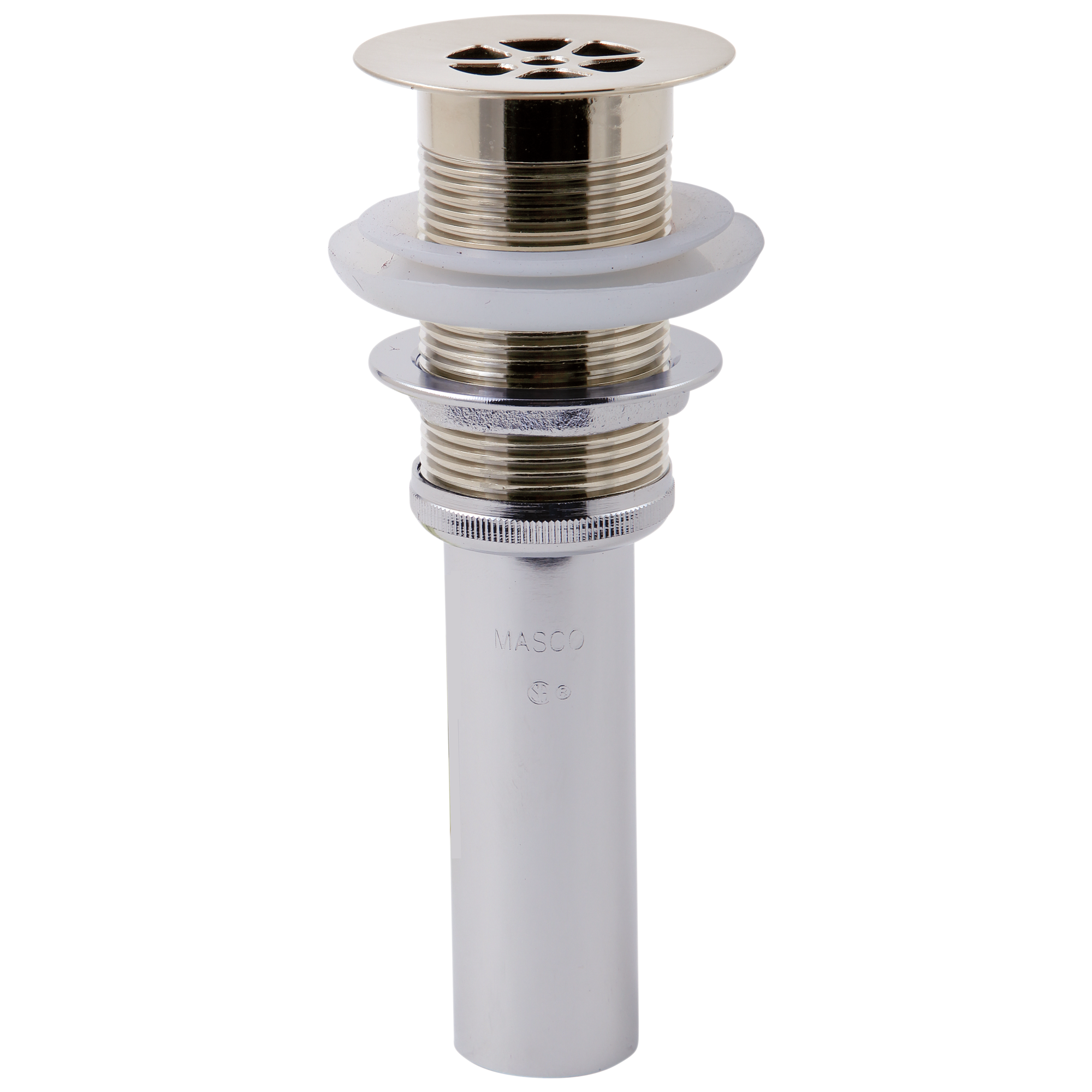 brushed nickel grid strainer