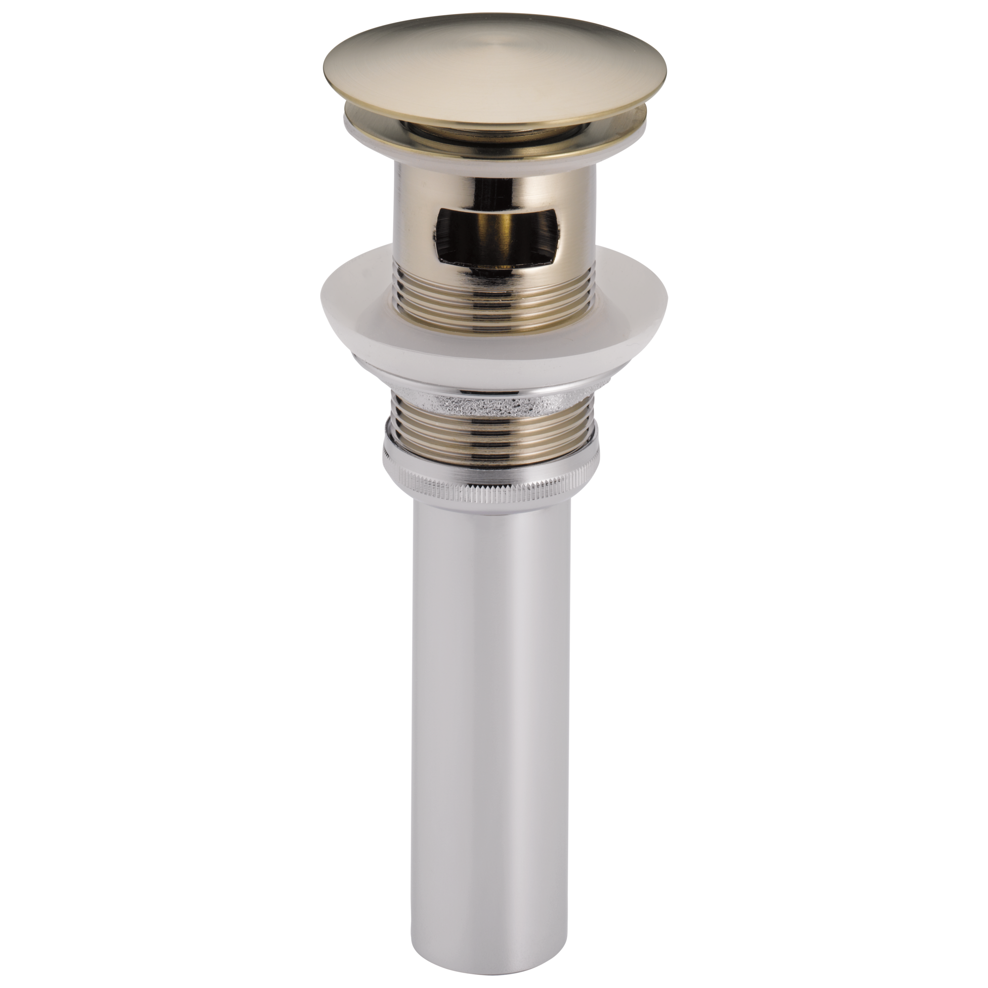 brushed nickel push button