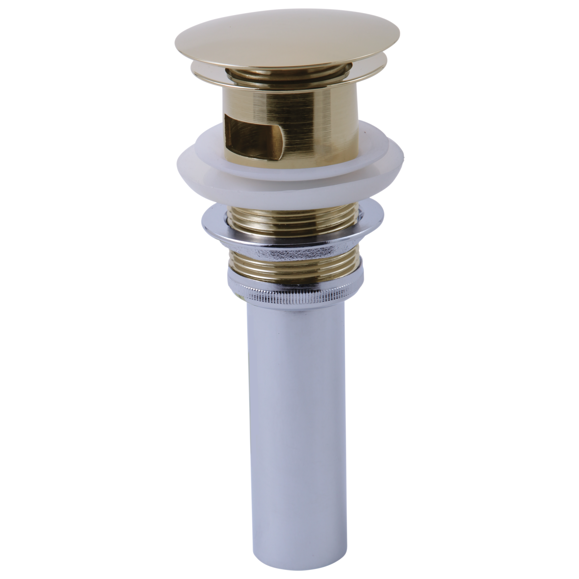 polished nickel push button