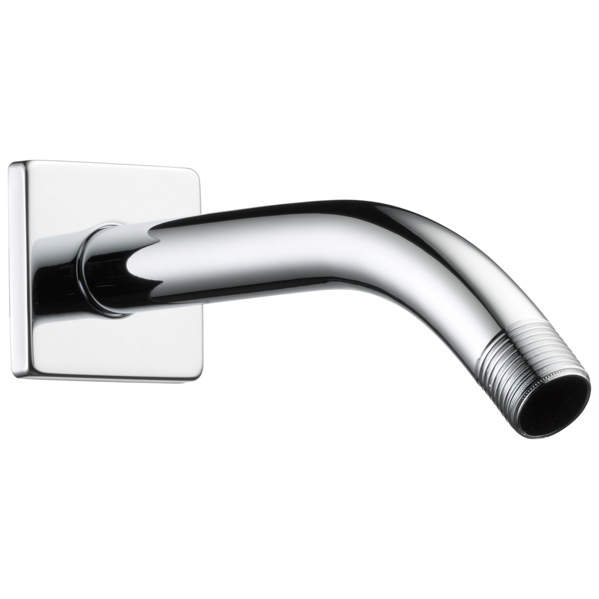 chrome shower arm and flange