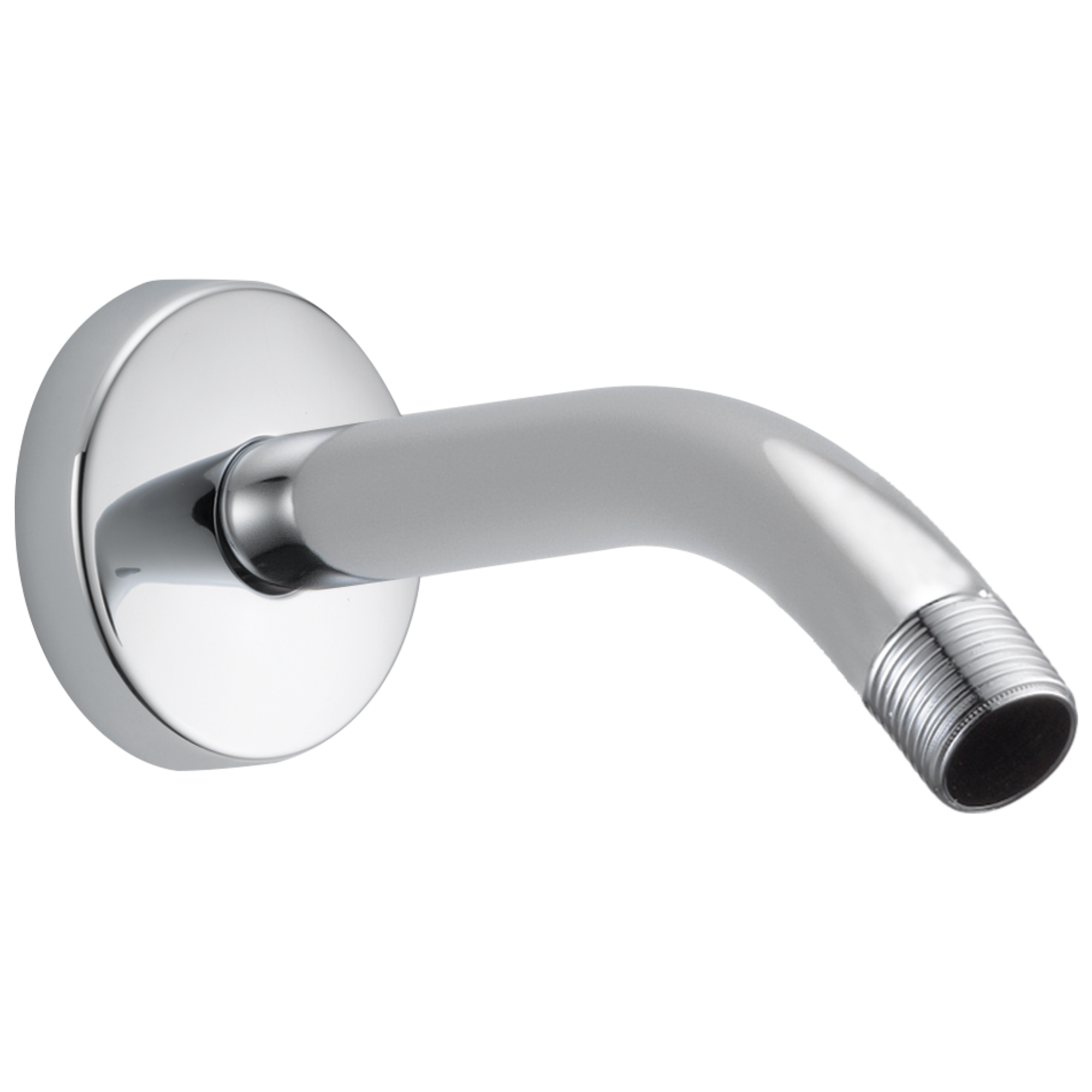 chrome shower arm and flange