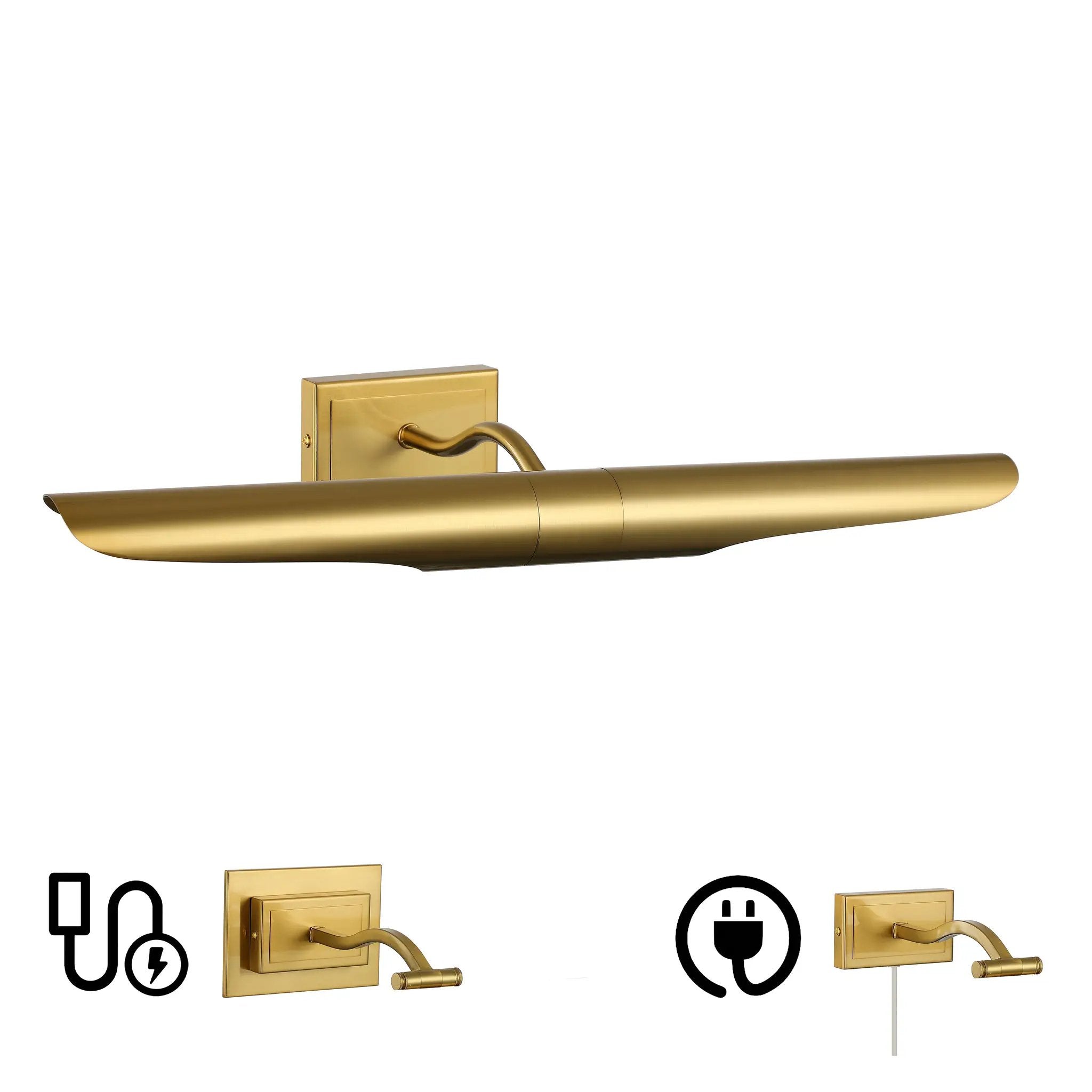 aged brass wall sconce
