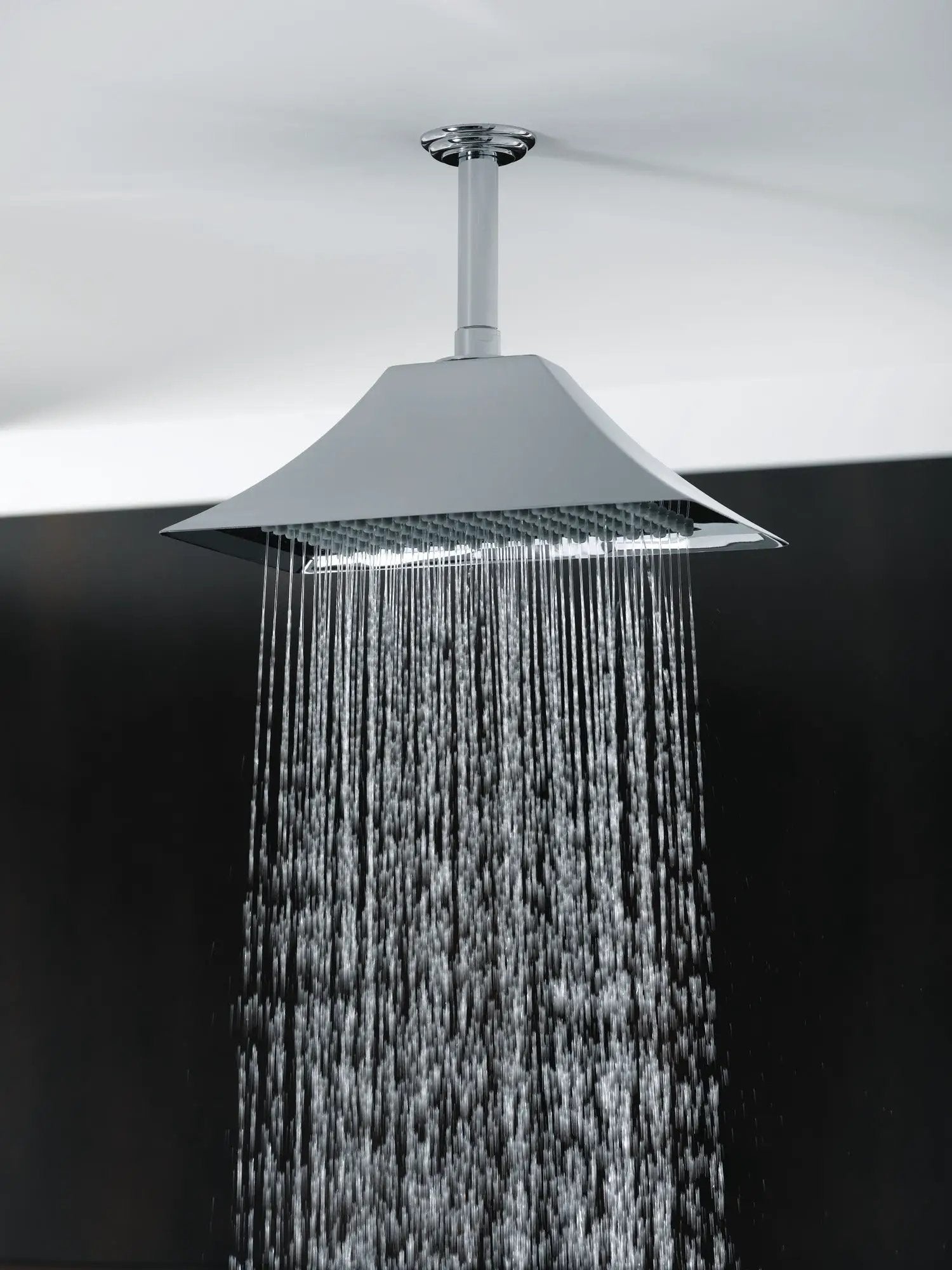 chrome shower arm and flange