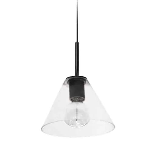 Dainolite 1 Light Incandescent Pendant with Clear Glass by Dainolite