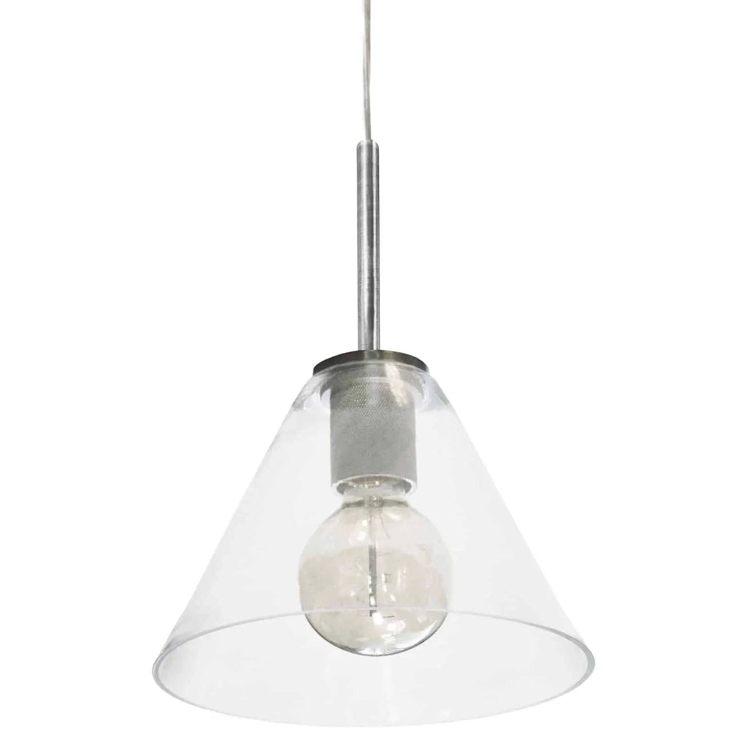 Dainolite 1 Light Incandescent Pendant with Clear Glass by Dainolite
